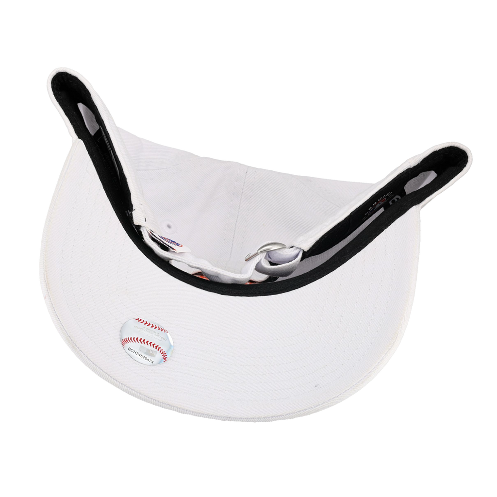 New York Mets New Era 9Twenty Adjustable Hat (White Orange)