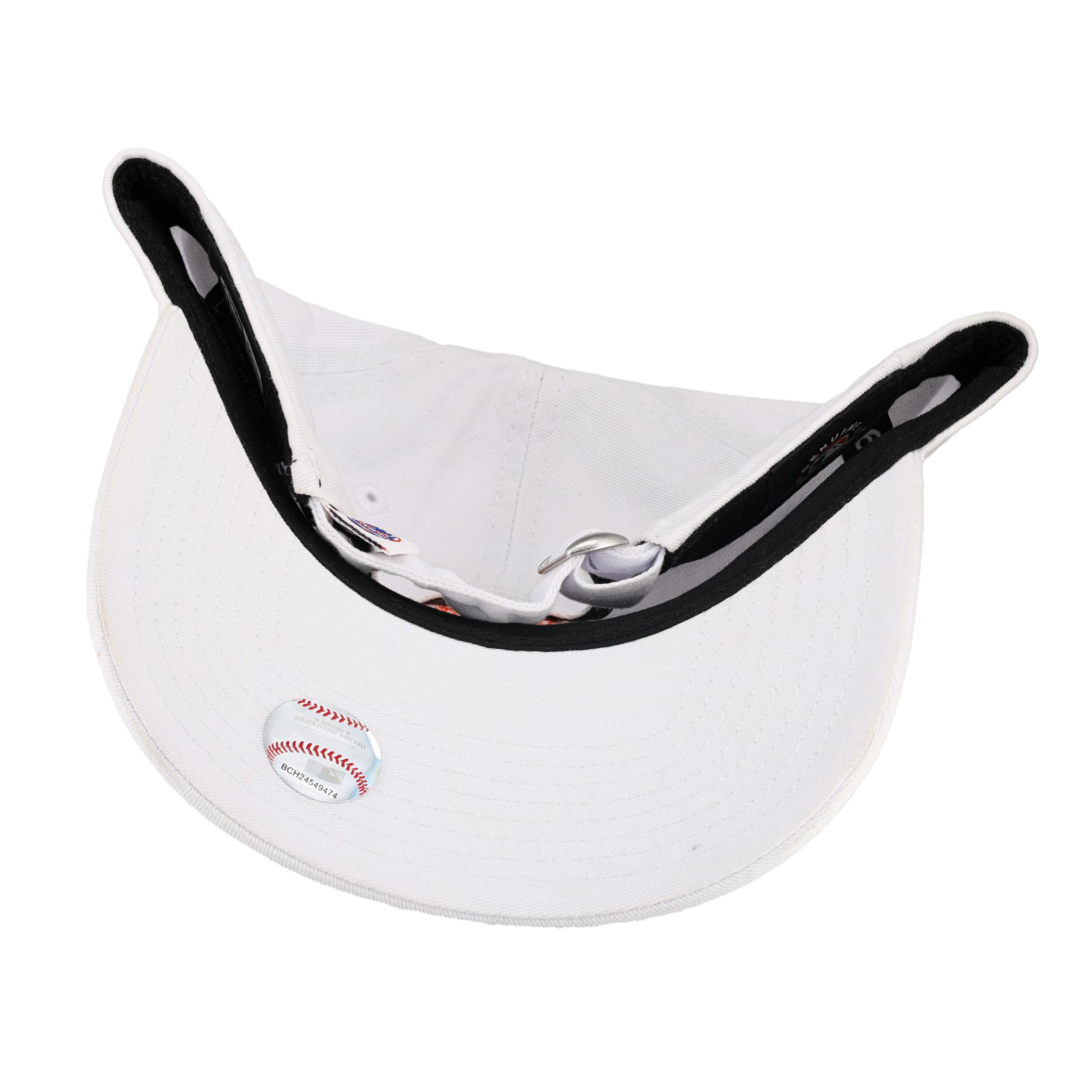 New York Mets New Era 9Twenty Adjustable Hat (White Orange)