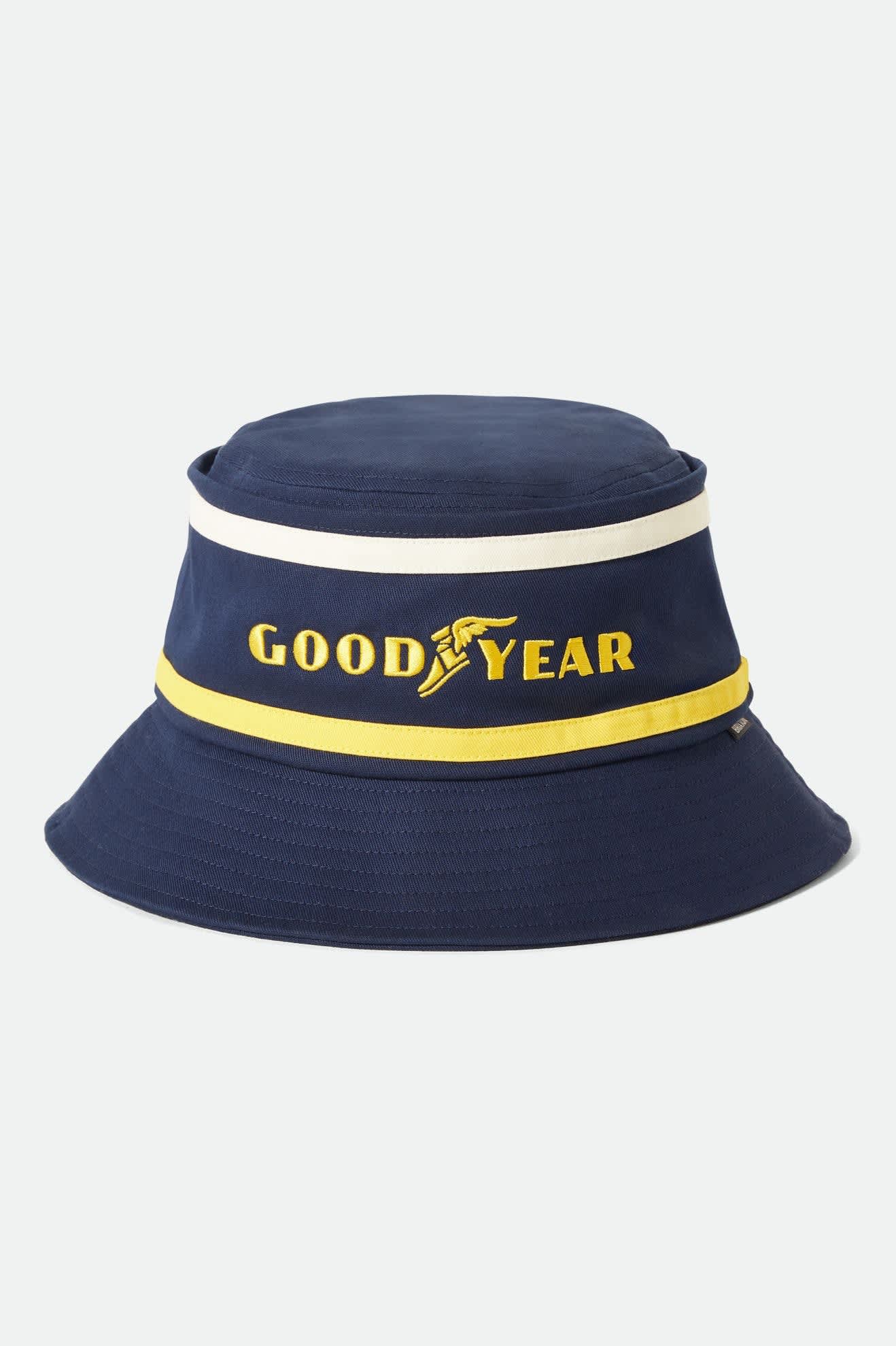 Brixton Goodyear Service Navy Bucket Hat